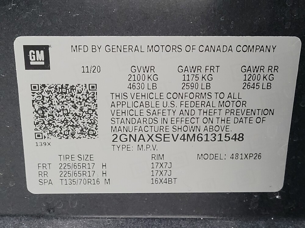 2021 Chevrolet Equinox in Pensacola, FL 32505 - 18096444 33