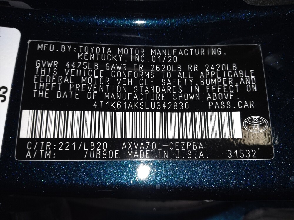 2020 Toyota Camry in Kissimmee, FL 34744 - 18096462 33