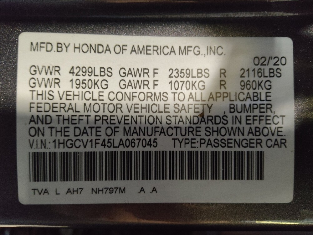 2020 Honda Accord in Kissimmee, FL 34744 - 18096463 33