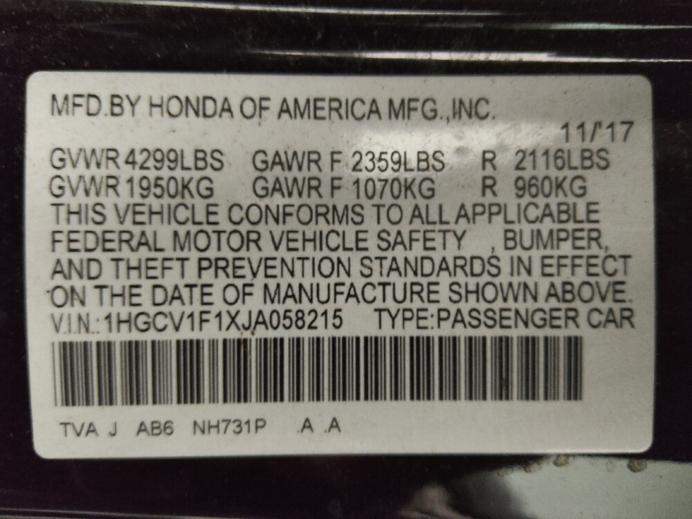 2018 Honda Accord in Kissimmee, FL 34744 - 18096464 33