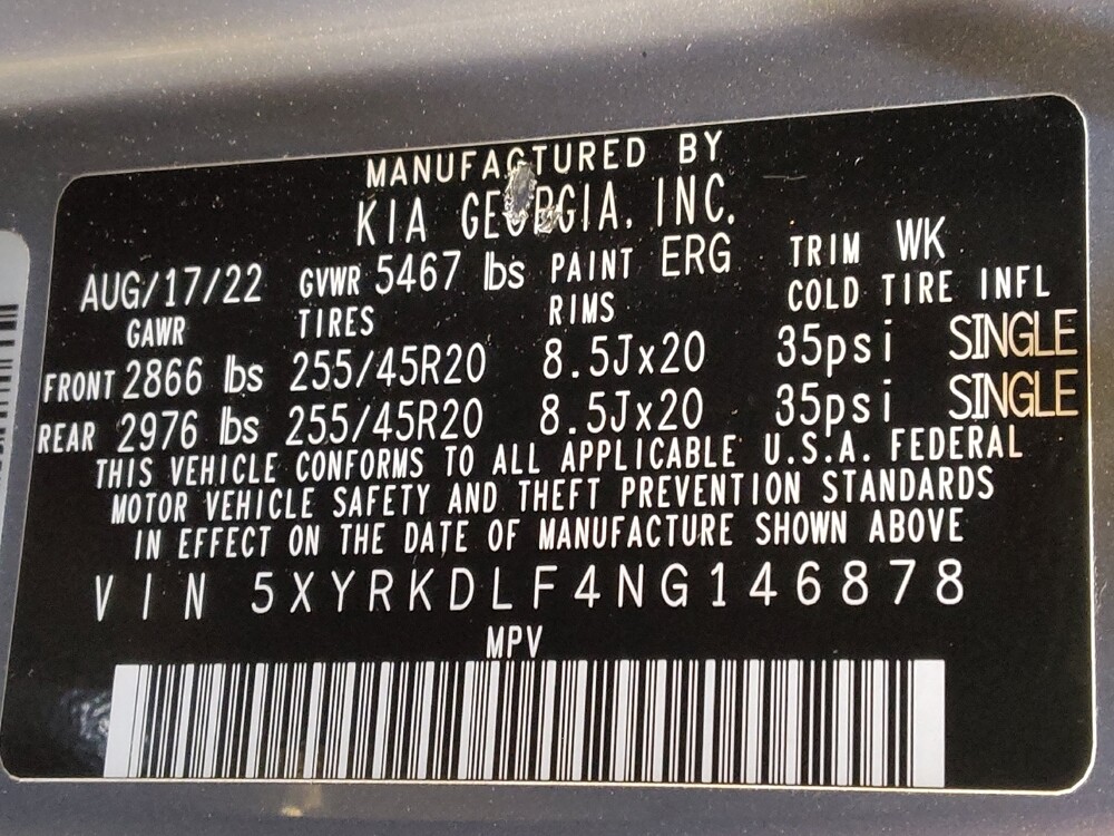 2022 Kia Sorento in Columbia, SC 29210 - 18096477 33