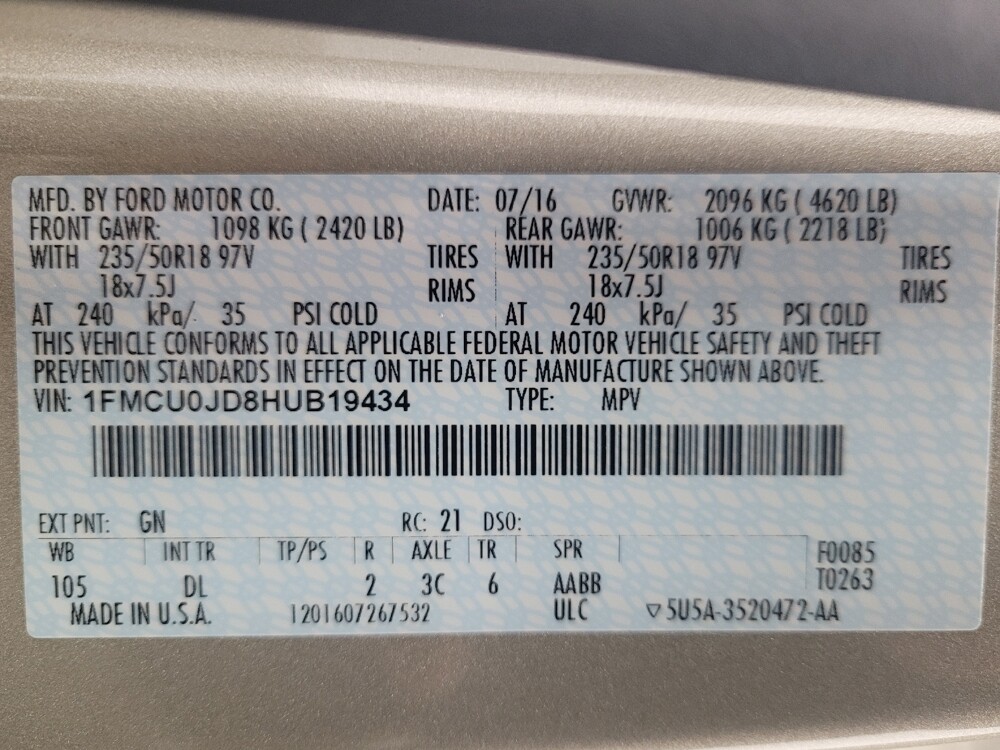 2017 Ford Escape in Huntsville, AL 35816 - 18096489 33