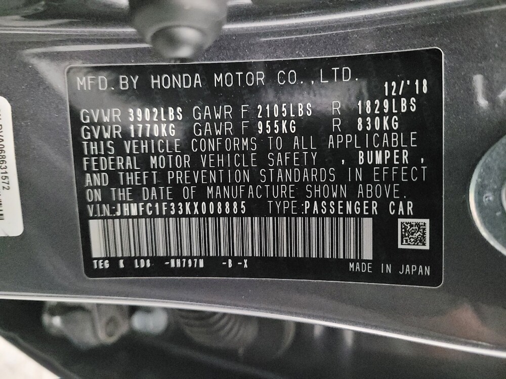 2019 Honda Civic in Montclair, CA 91763 - 18096502 33