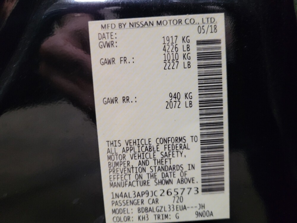 2018 Nissan Altima in Williamstown, NJ 8094 - 18096520 33