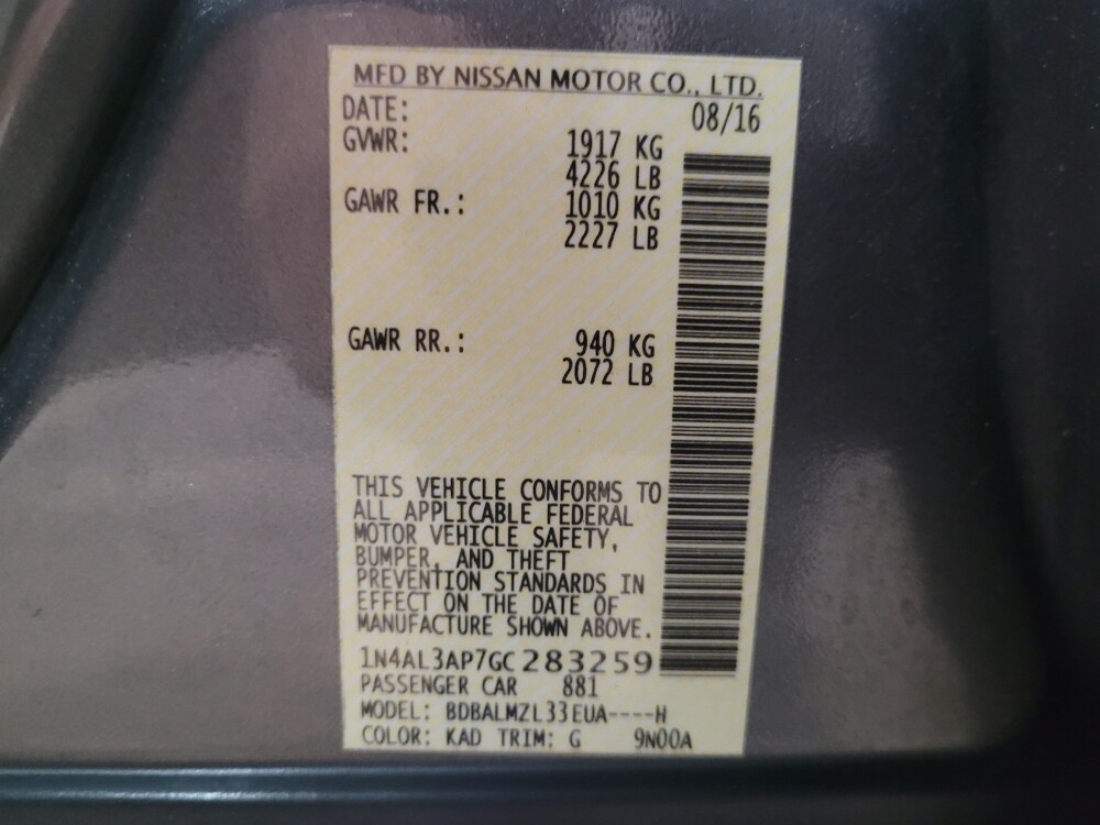 2016 Nissan Altima in Williamstown, NJ 8094 - 18096532 33