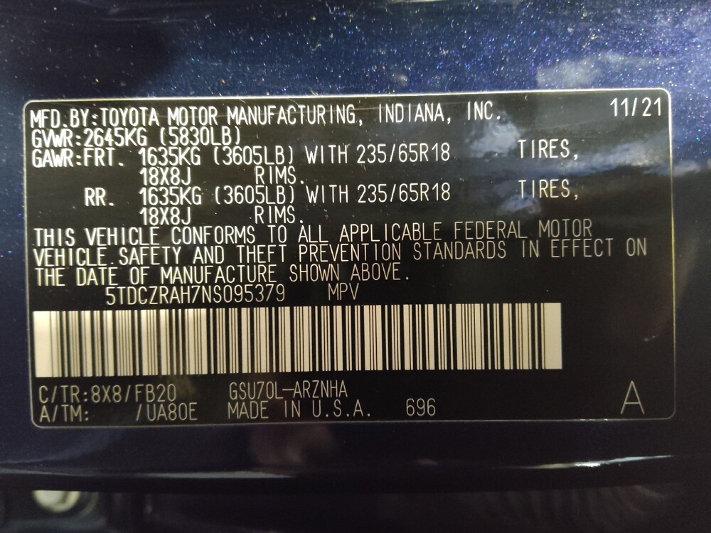 2022 Toyota Highlander in Ocala, FL 34471 - 18096556 33