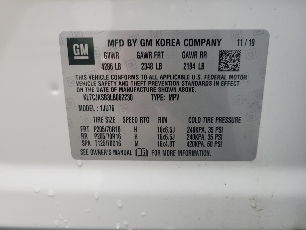 2020 Chevrolet Trax in Taylor, MI 48180 - 18096566 33