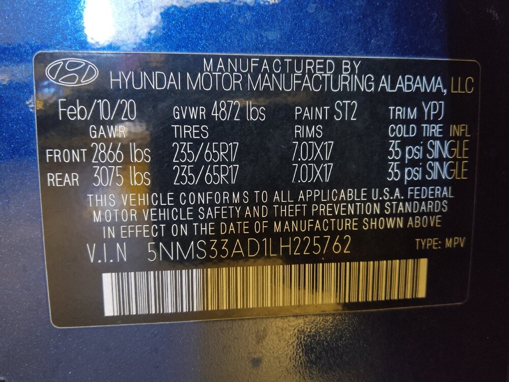 2020 Hyundai Santa Fe in Sanford, FL 32773 - 18096597 33