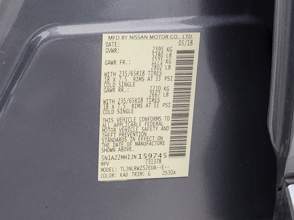 2018 Nissan Murano in Huntsville, AL 35816 - 18096627 33