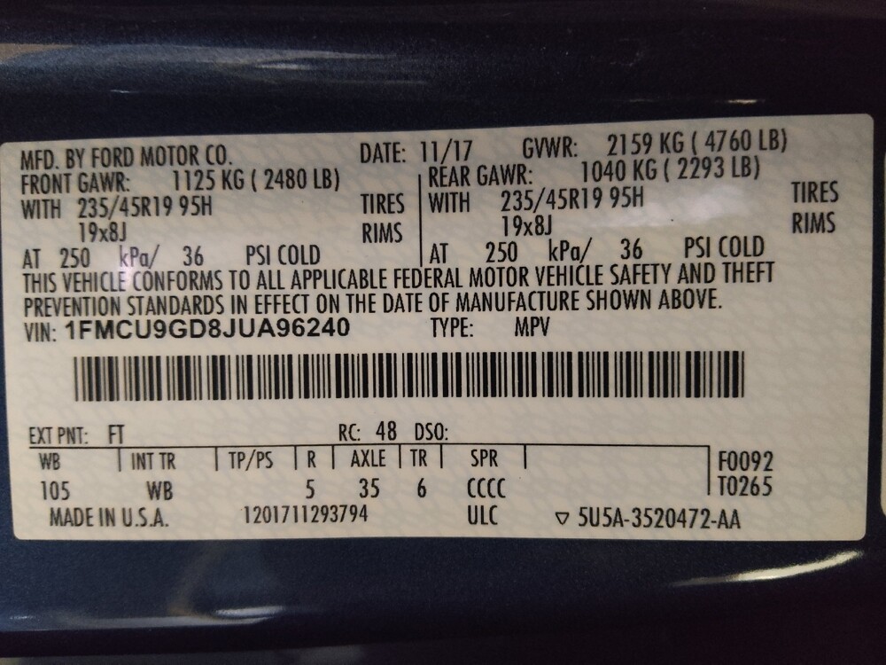 2018 Ford Escape in Macon, GA 31210 - 18096630 33