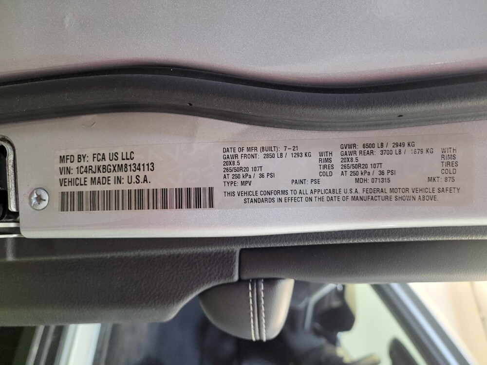 2021 Jeep Grand Cherokee L in Columbus, OH 43228 - 18096639 33