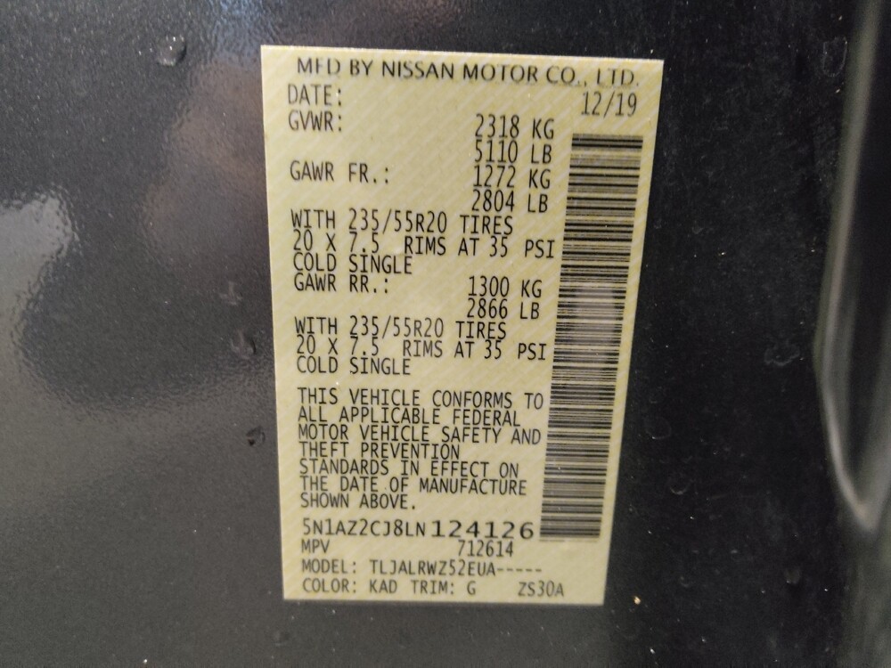 2020 Nissan Murano in Pensacola, FL 32505 - 18096644 33