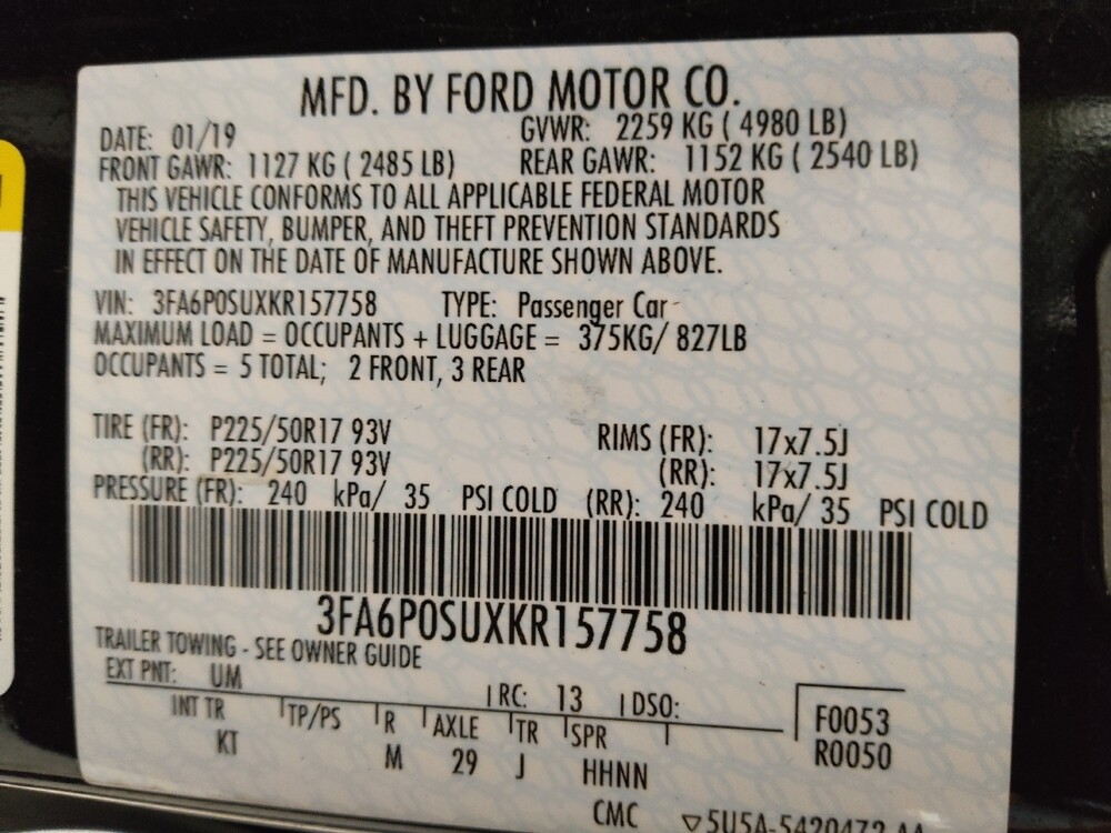 2019 Ford Fusion in Lombard, IL 60148 - 18096649 33