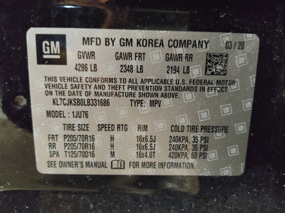 2020 Chevrolet Trax in Macon, GA 31210 - 18096659 33