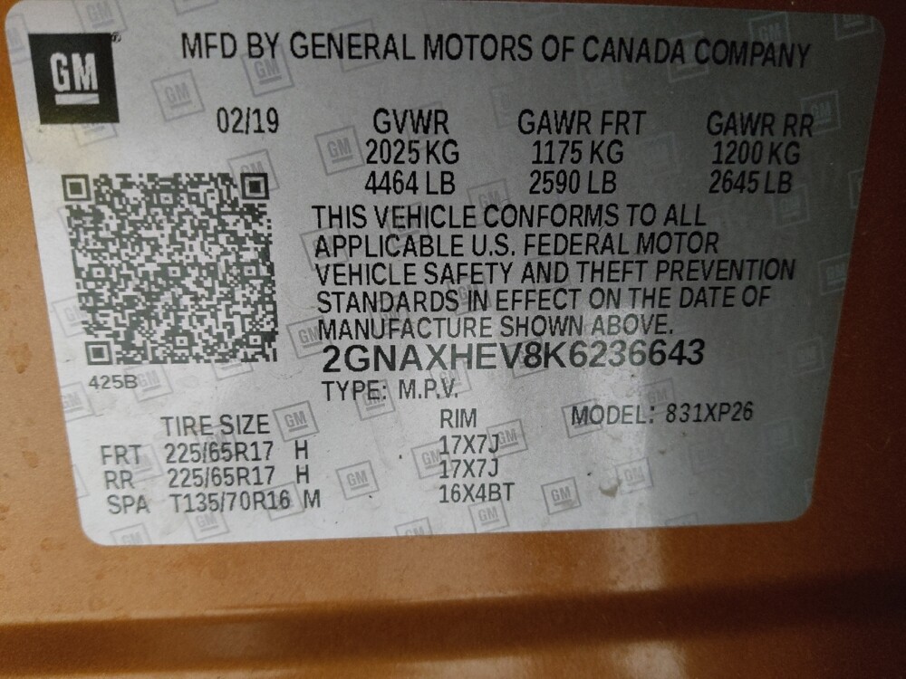 2019 Chevrolet Equinox in Augusta, GA 30907 - 18096681 33