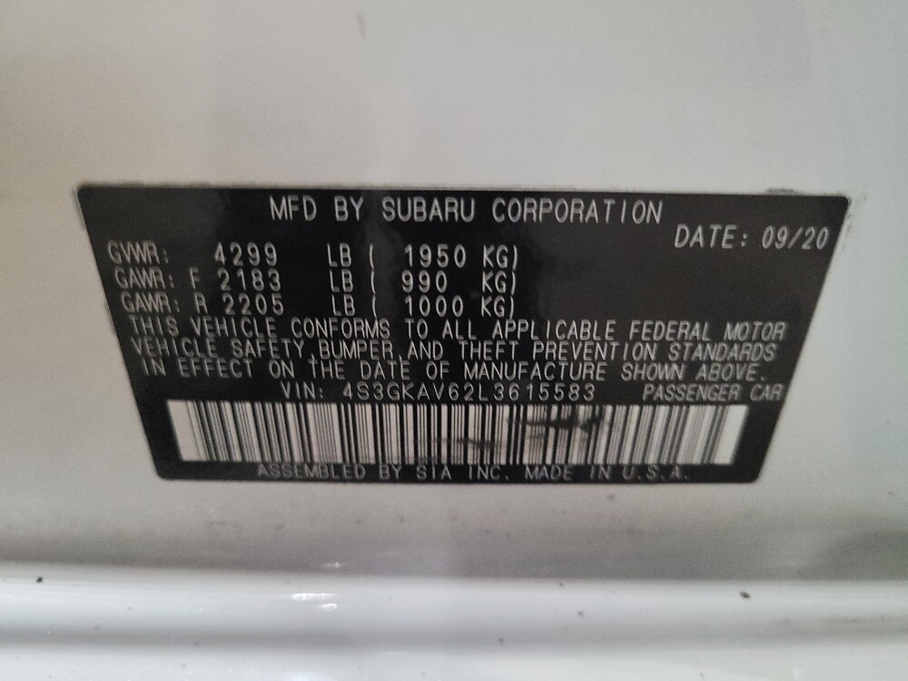 2020 Subaru Impreza in New Castle, DE 19720 - 18096699 33