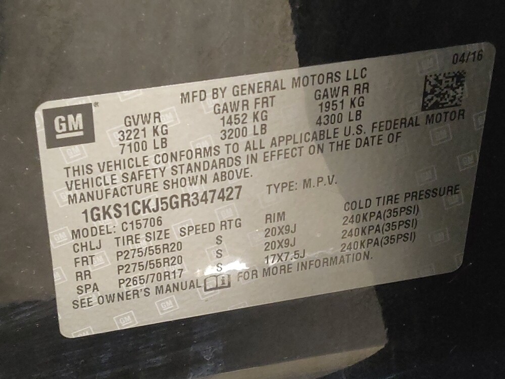 2016 GMC Yukon in Conway, SC 29526 - 18096709 33