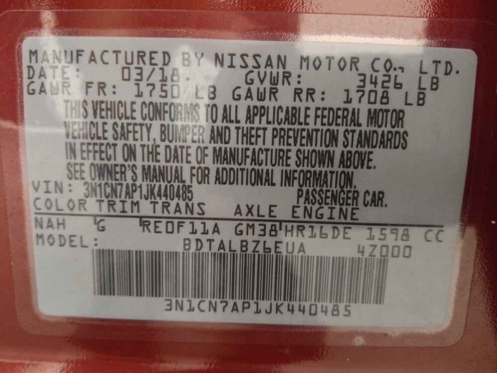 2018 Nissan Versa in Peoria, IL 61615 - 18096710 33