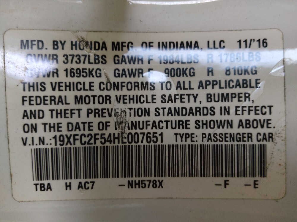2017 Honda Civic in Fayetteville, NC 28304 - 18096728 33