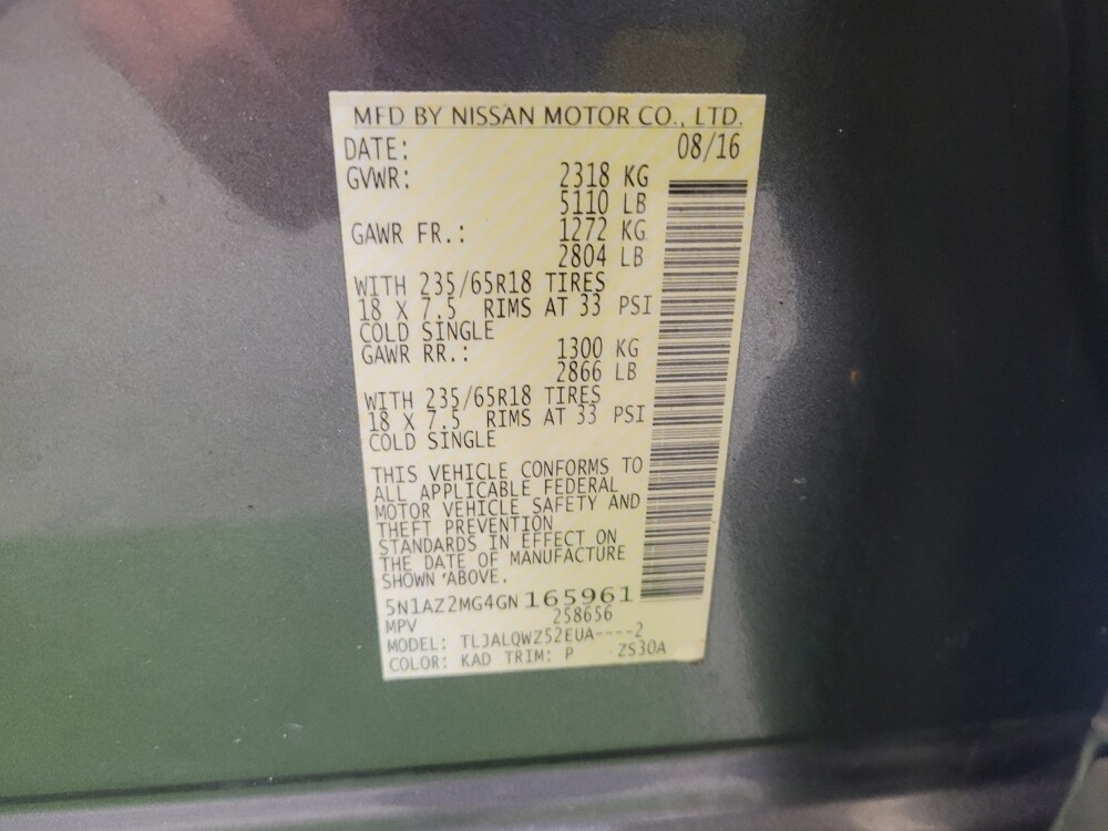 2016 Nissan Murano in Lexington, KY 40509 - 18096735 33