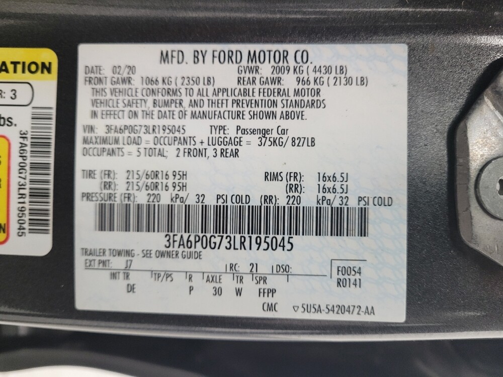 2020 Ford Fusion in Lexington, KY 40509 - 18096739 33