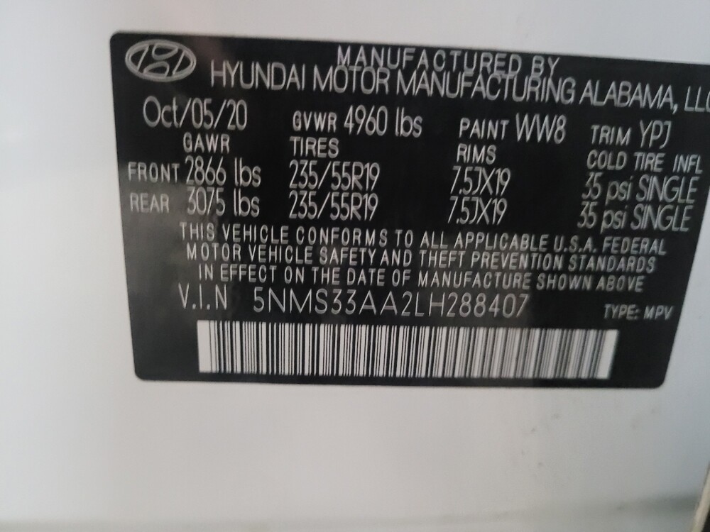 2020 Hyundai Santa Fe in Glen Burnie, MD 21061 - 18096756 33