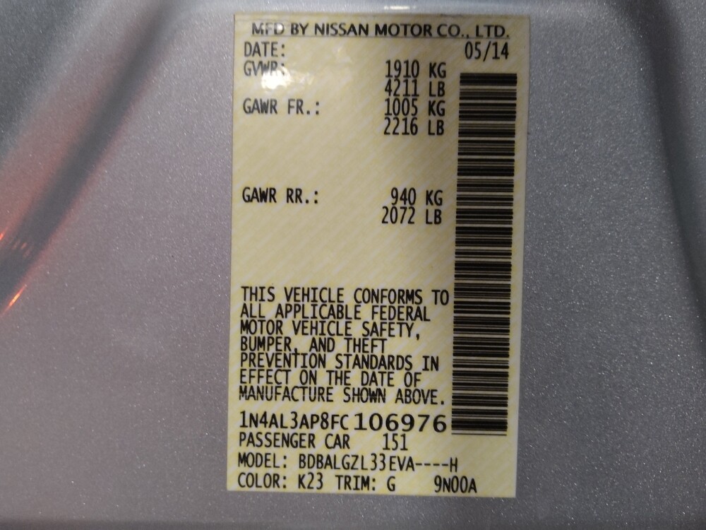 2015 Nissan Altima in Lauderdale Lakes, FL 33313 - 18096780 33