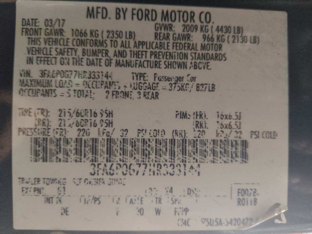 2017 Ford Fusion in Columbia, SC 29210 - 18096782 33