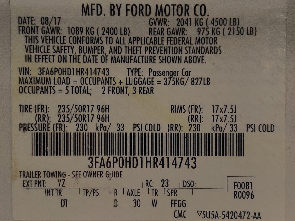2017 Ford Fusion in Houston, TX 77060 - 18096817 33