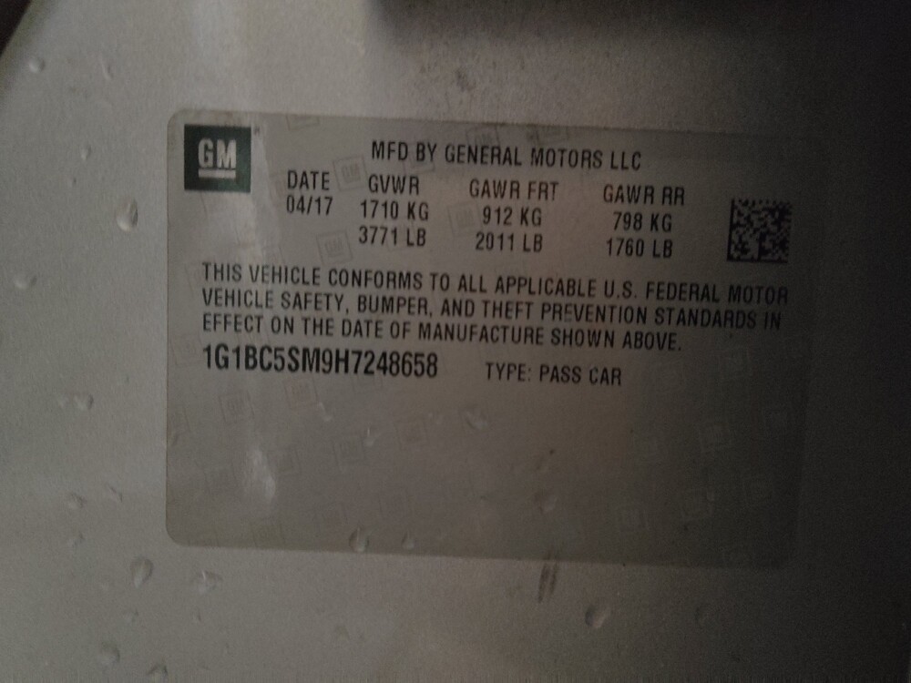 2017 Chevrolet Cruze in Columbia, SC 29210 - 18096854 33