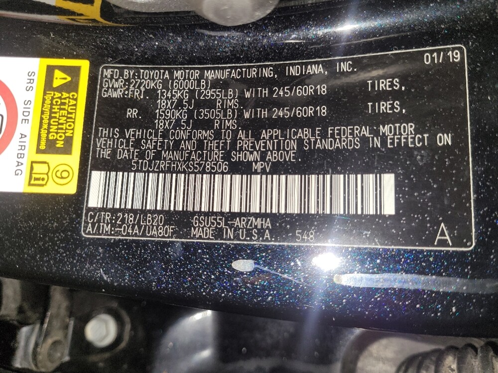 2019 Toyota Highlander in Williamstown, NJ 8094 - 18096897 33