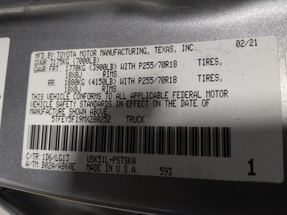 2021 Toyota Tundra in Macon, GA 31210 - 18096908 33