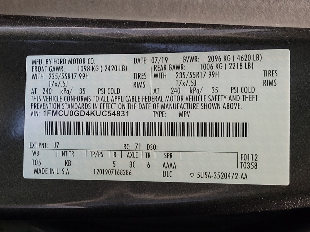 2019 Ford Escape in Albuquerque, NM 87123 - 18096911 33