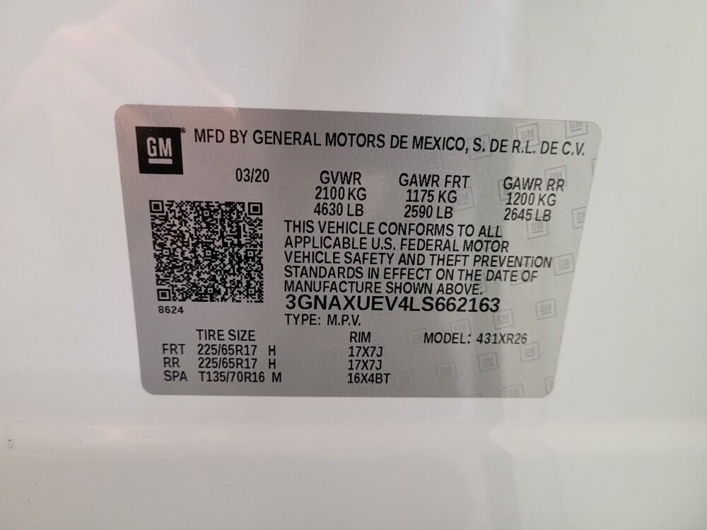 2020 Chevrolet Equinox in Downey, CA 90241 - 18096966 33