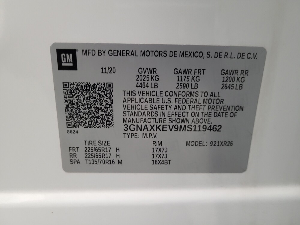 2021 Chevrolet Equinox in Downey, CA 90241 - 18096969 33