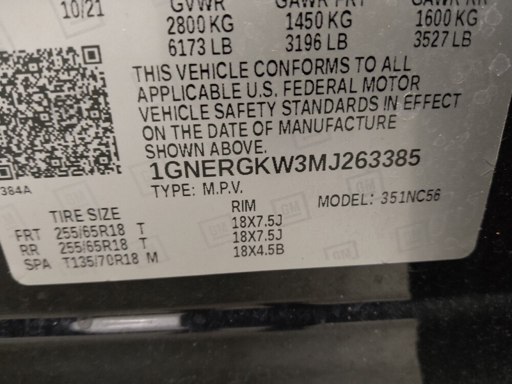 2021 Chevrolet Traverse in Union City, GA 30291 - 18096976 33