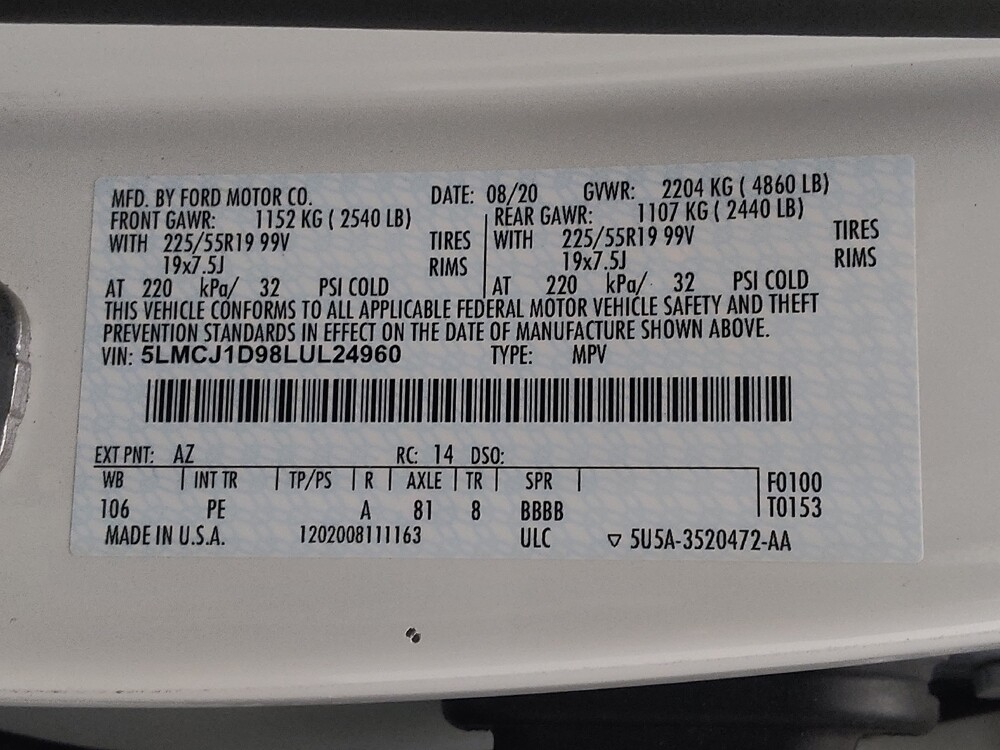 2020 Lincoln Corsair in Jacksonville, FL 32225 - 18097000 33