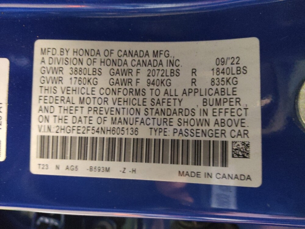 2022 Honda Civic in Phoenix, AZ 85022 - 18097019 33