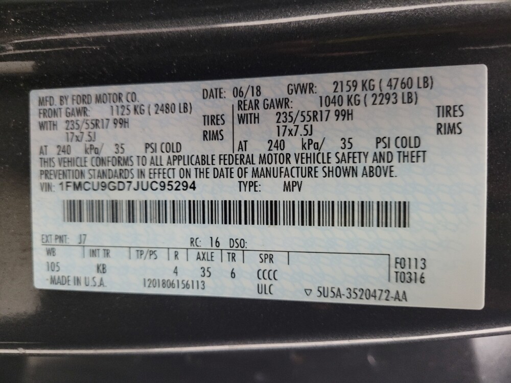 2018 Ford Escape in Grand Rapids, MI 49508 - 18097021 33