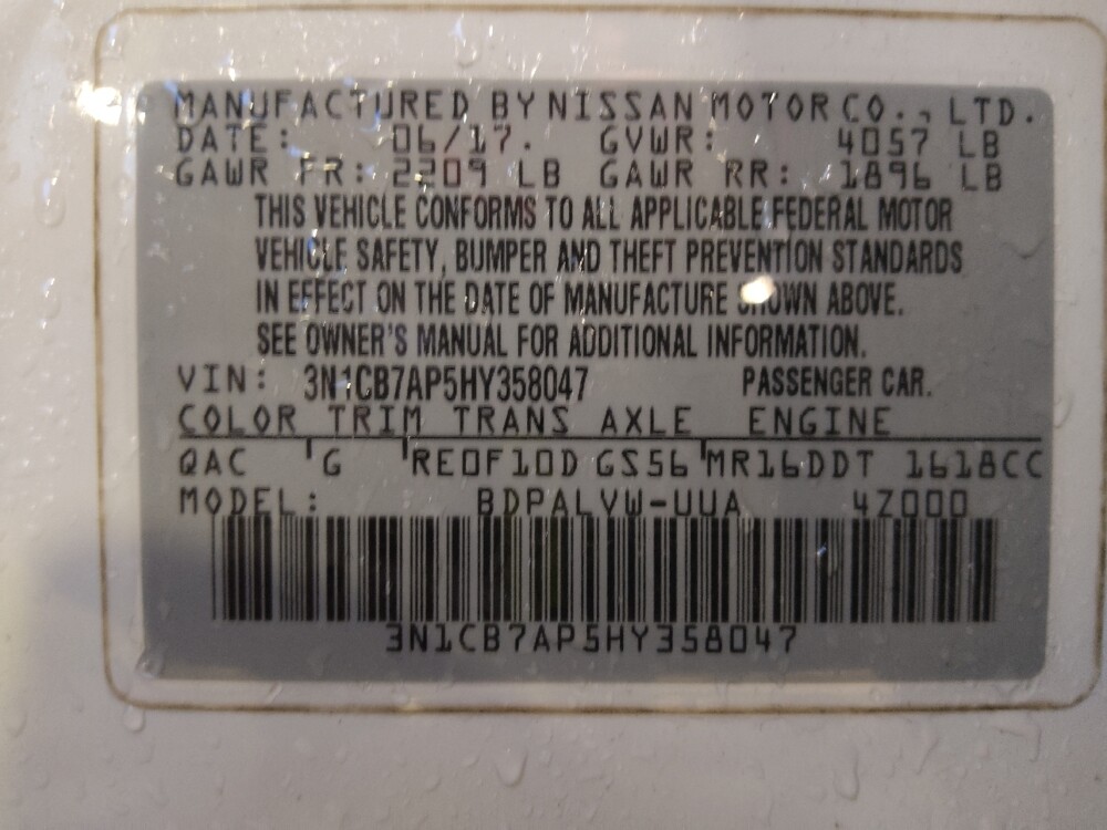 2017 Nissan Sentra in Tampa, FL 33612 - 18097043 33