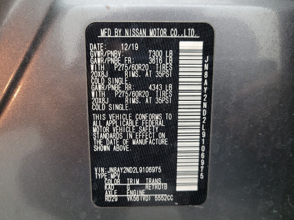 2020 Nissan Armada in Mesa, AZ 85210 - 18097053 33