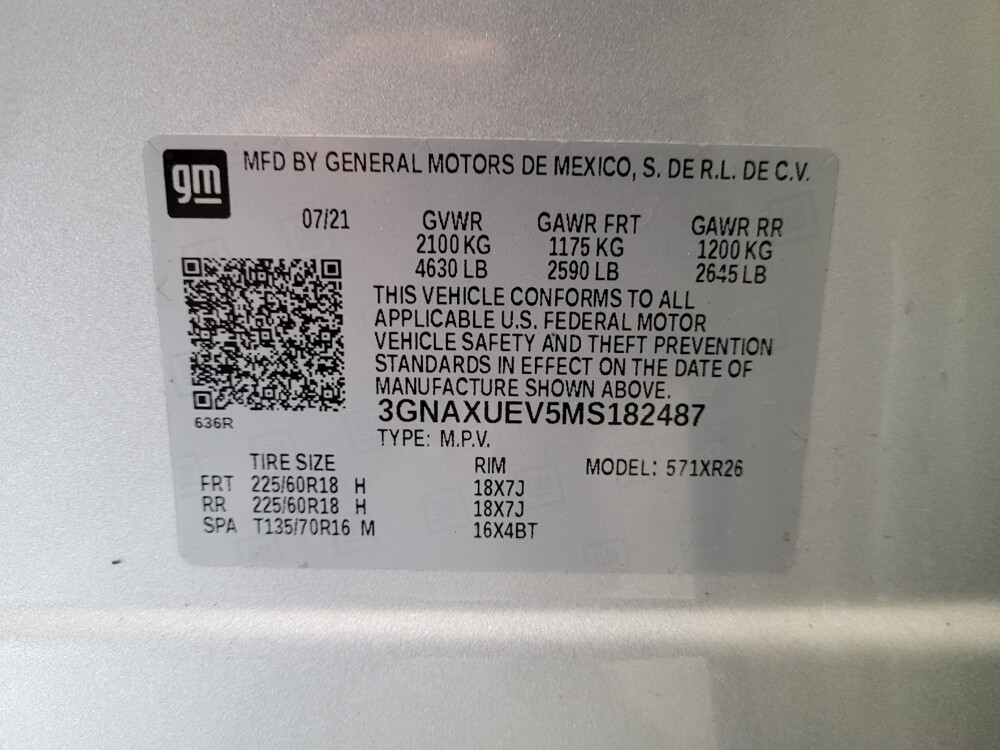 2021 Chevrolet Equinox in Montclair, CA 91763 - 18097100 33