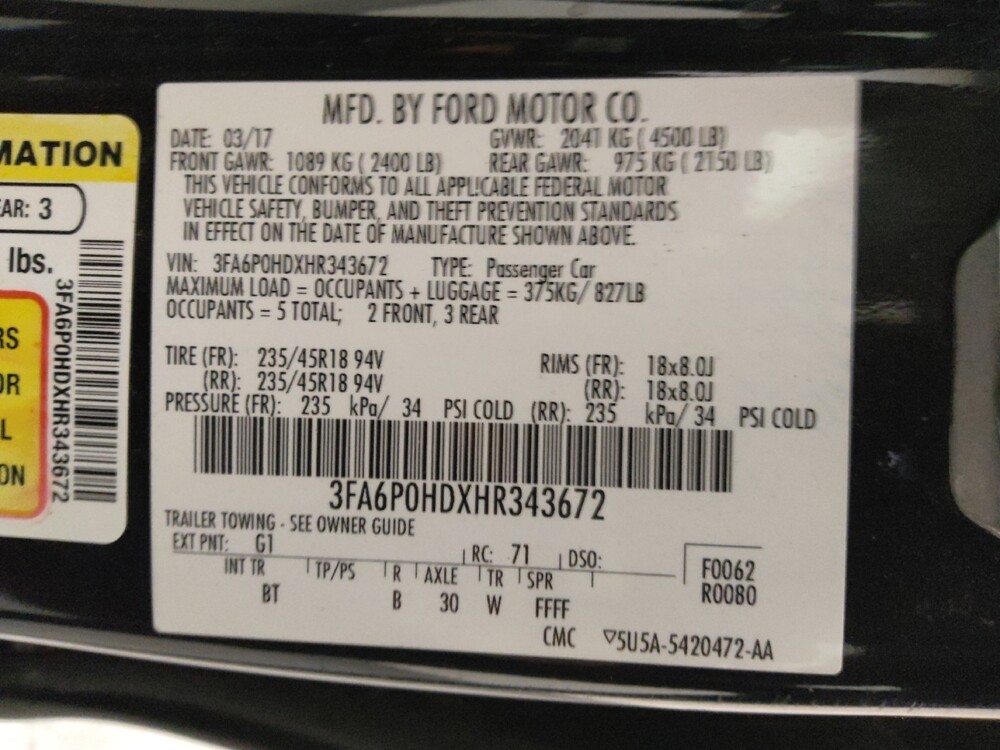2017 Ford Fusion in Albuquerque, NM 87123 - 18097117 33