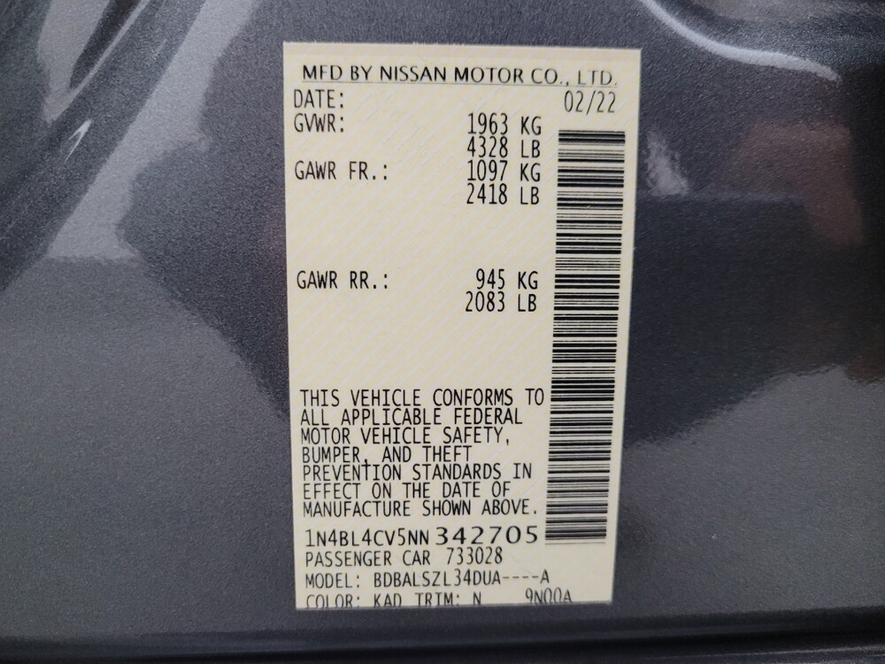 2022 Nissan Altima in Glendale, AZ 85301 - 18097119 33