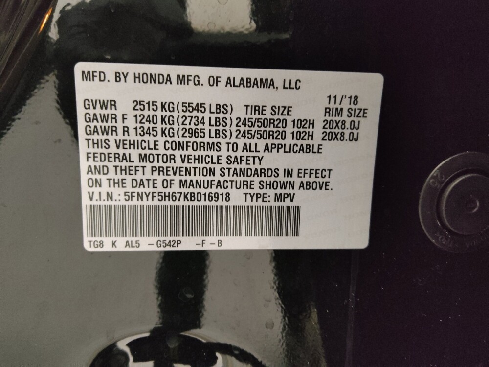 2019 Honda Pilot in Lakeland, FL 33815 - 18097124 33