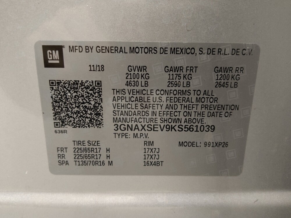 2019 Chevrolet Equinox in Lakewood, CO 80215 - 18097133 33