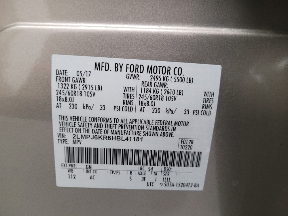 2017 Lincoln MKX in Downey, CA 90241 - 18097194 33