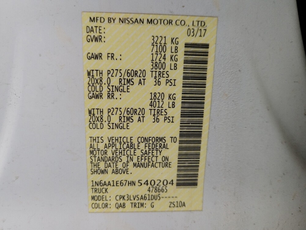 2017 Nissan Titan in Mesa, AZ 85210 - 18097226 33