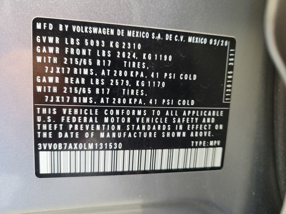 2020 Volkswagen Tiguan in Riverside, CA 92504 - 18097302 33