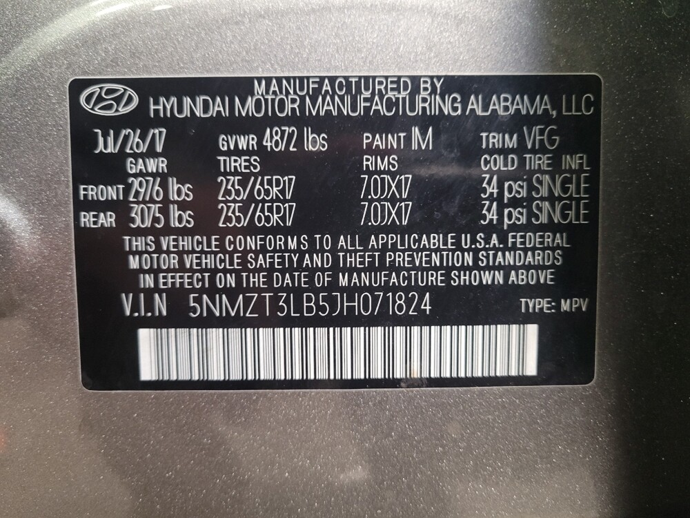 2018 Hyundai Santa Fe in Downey, CA 90241 - 18097312 33